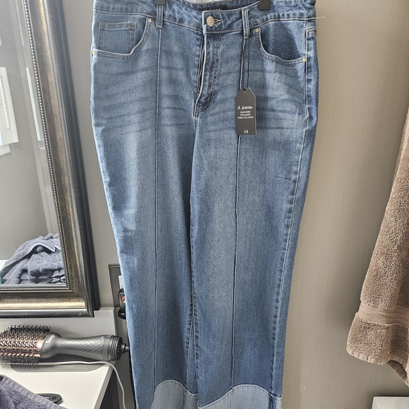 d. jeans Denim - d. jeans Blue Flare & Wide Leg Women's Jeans